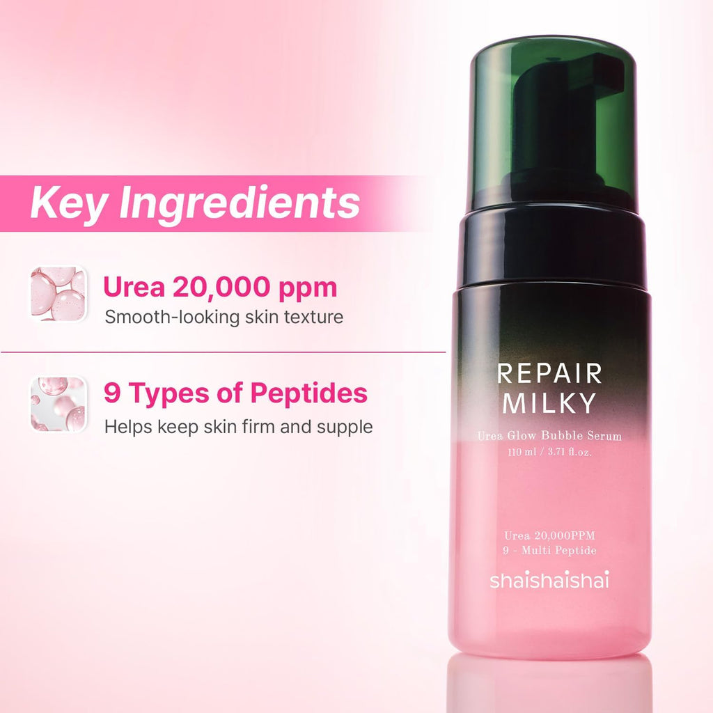 Shaishaishai Repair Milky Urea Glow Bubble Serum