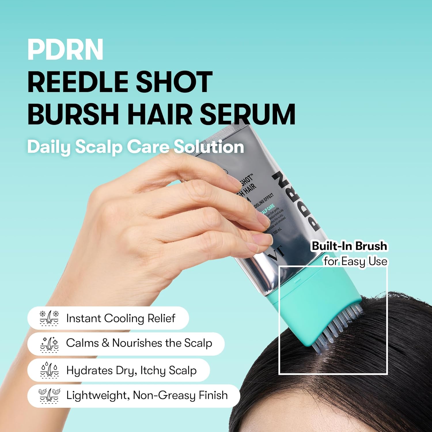 VT PDRN Reedle Shot Brush Hair Serum