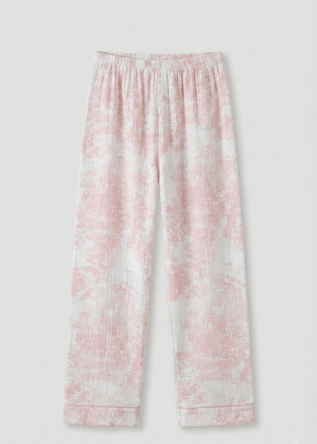 Blush Mist Cotton Pajama Set / Pink