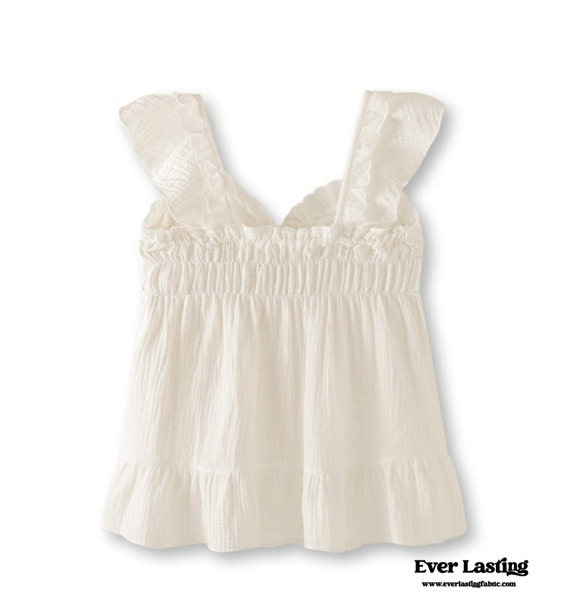 Sweet Ruffle Shorts Pajama Set / Blue